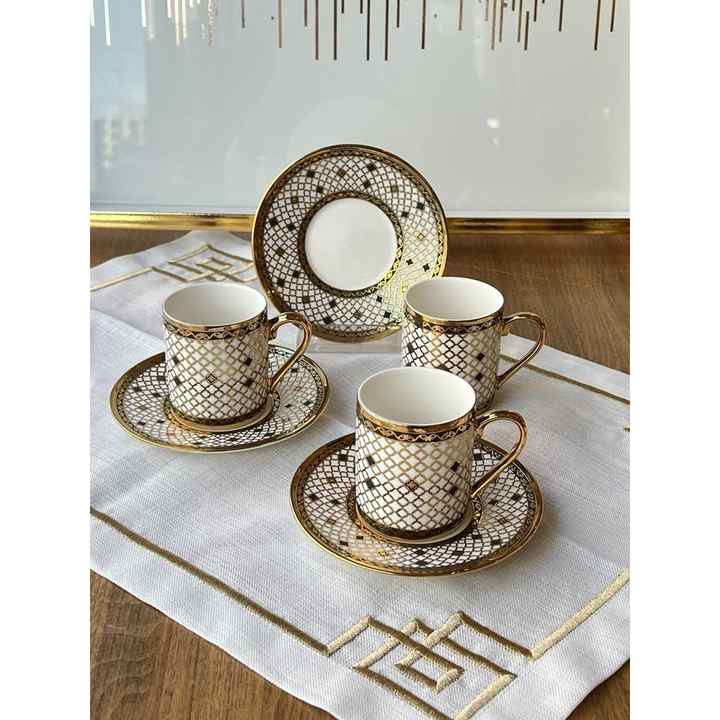 Turkish Coffee Cup Alvin 12 Pieces for 6 People