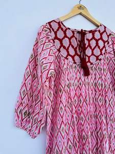 Mostly Adorable Looking Cotton Ditsy Flower Printed <b>Women's</b> Wear A-line Long <b>Maxi</b> <b>Dress</b> - Casual Indian Wears Long <b>Maxi</b> <b>Dresses</b> - Product Image 4