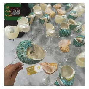 ถ้วยเปลือกหอยทำด้วยมือเป็นมิตรกับสิ่งแวดล้อมถ้วยเปลือกหอยสำหรับตกแต่งงานแต่งงานและชุดของขวัญ - Product Image 1