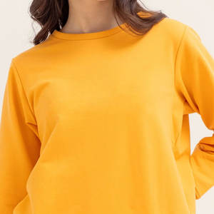 Sudadera de algodón pesado de calidad superior para mujer, 100% algodón con lentejuelas frontales, Color personalizado para las estaciones de otoño e invierno - Product Image 5