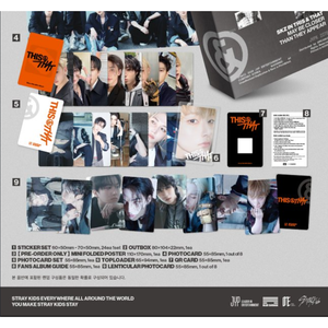 [SET][SALE] Stray Kids - THIS & THAT มินิอัลบั้มชุดที่ 10 พร้อมโฟโต้บุ๊ค 2 เล่ม + 8 และ + ชุดอัลบั้มเวอร์ชั่นแฟนคลับ - Product Image 3
