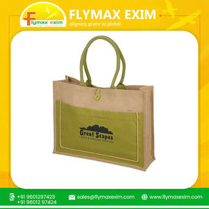 Bolsas de yute de moda reutilizables personalizadas ecológicas, bolsa de Yute natural sostenible para ir de compras a la venta - Product Image 6