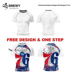 Chemises anti-éruptions cutanées personnalisées sublimées pour hommes MMA Rash Guard vente en gros Rash guard Compression à manches courtes - Product Image 5