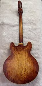 Composants et kits de guitare jazz archtop <span class=keywords><strong>ES335</strong></span> artisanale pour luthier, corps creux, avec manche en érable, touche en ébène et table en épicéa - Product Image 4