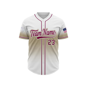 Personalizar Diseño de logotipo Impresión de transferencia de calor Secado rápido Transpirable Color personalizado 100% Poliéster Tallas grandes Venta caliente Béisbol - Product Image 5