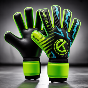 Gants de gardien de but en cuir de qualité supérieure personnalisables coupe personnalisée poignée en latex de football en gros - Product Image 5