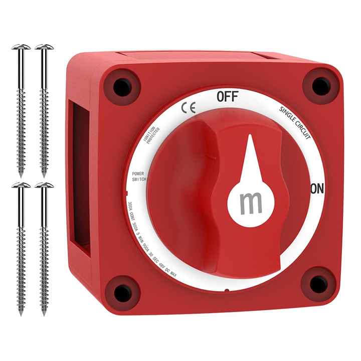 Battery Disconnect Switch, 6006 M-Series 300A ON-Off Marine Battery ...