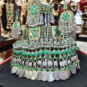 Ensemble de collier léger en acier inoxydable respirant haute Performance artificielle col complet brodé pour les fêtes mariages - Product Image 1