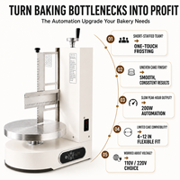 Machine à glaçage de gâteaux professionnelle 110V/220V avec plateau tournant automatique pour pâtisseries, boulangeries et cuisines de pâtisserie – Approvisionnement direct usine