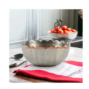 Attractive Serving <b>Bowl</b> Exclusive Quality <b>Silver</b> Metal Serving <b>Bowl</b> For Hotel Restaurant Serving <b>Bowl</b> For Sale - Product Image 1