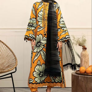 Superventas señoras 3 piezas bordado Shalwar Kameez en embalaje Premium paquistaní Salwar Kameez vestido indio traje Formal - Product Image 1