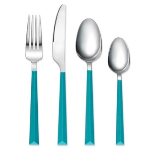 Ensemble de 3 couverts en acier inoxydable Ustensiles de cuisine idéaux Café de table Maison Couverts enduits de couleur noire Poignée de designer faite à la main - Product Image 5