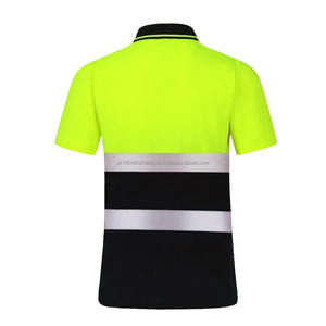 Camiseta Polo de Seguridad Reflectante Fluorescente Impermeable 100% Algodón, Manga Corta, Transpirable, Ropa de Trabajo, Logotipo Personalizado, Venta al por Mayor - Product Image 2