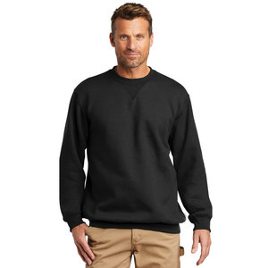 เสื้อสเวตเตอร์ถักสีดำสำหรับผู้ชายเสื้อสเวตเชิ้ตแบบหลวมเข้ารูป100% คอตตอนฝรั่งเศสคอกลม - Product Image 1