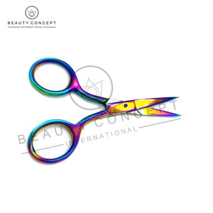 Tijeras para Cutículas de Acero Inoxidable con Recubrimiento Multicolor, Beauty Concept International, Calidad Premium, Puntas Afiladas y Cuchillas Rectas - Product Image 6
