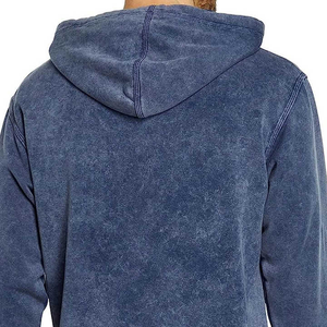 2025 hommes sweat à capuche personnalisé sweat uni surdimensionné sweats à capuche vierges en vrac coton pull Vintage pierre lavé à l'acide à capuche - Product Image 6