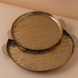 Plateaux de service de luxe modernes de qualité supérieure Plateaux décoratifs de couleur personnalisés multifonctionnels détachables - Product Image 1