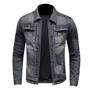 Veste en jean respirante pour homme, 100% coton, haute qualité, logo frontal, best-seller pour adultes - Product Image 1