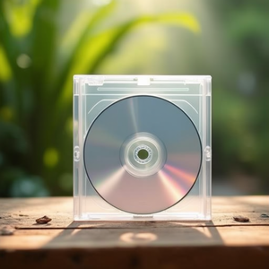 Durable <b>CD</b>/DVD Storage <b>Box</b> PP Transparent 10-Pack - Product Image 3