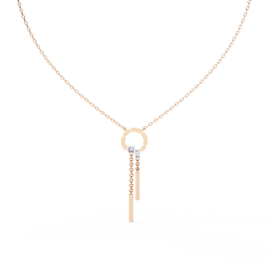 Collar de Oro de 18K con Diamantes Cultivados en Laboratorio para Mujer, Hermosa Pieza de Joyería - Product Image 2