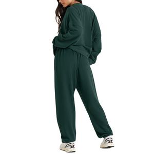 Conjunto Deportivo Holgado para Mujer al por Mayor, Traje Deportivo de Felpa de Algodón, Chándal Liso y Transpirable para Hombre 2026 - Product Image 2