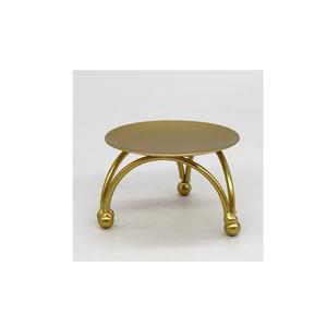 Support à gâteau en métal au design élégant 2026 avec finition dorée, parfait pour les mariages, les anniversaires et les tables de desserts lors d'événements formels - Product Image 1