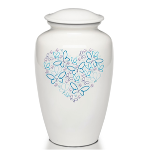 โกศสำหรับผู้ใหญ่พิมพ์ลายหัวใจสีขาวที่สวยที่สุดสำหรับคนที่คุณรัก - Product Image 6
