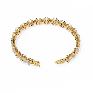 Fabulous 18K <b>Gold</b> Lab Grown Diamond Bracelet & <b>Bangle</b> - Product Image 5