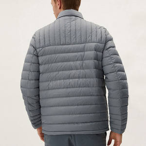 Chaqueta acolchada para hombre hecha a medida más vendida, estilo callejero con cuello levantado y logotipo frontal, último diseño a precio barato - Product Image 4