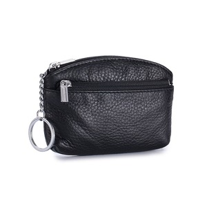 Ando Bag Genuine Cowhide Leather Small Zipper Coin <b>Purse</b> Keychain Wallet with Multiple Pockets - Product Image 2