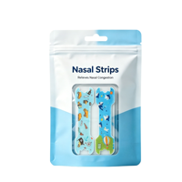 Bandes nasales pour le sommeil, adhésif doux et respectueux de la peau, patch nasal confortable à porter, bande nasale élastique, logo personnalisé
