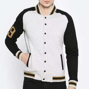 Chaqueta Universitaria de Lona Estilo Letterman para Hombre, Impermeable, Cortavientos, Transpirable, con Logotipo Personalizado Bordado, Venta al por Mayor - Product Image 2