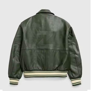 Chaqueta de bombardero de cuero para hombre, ropa de abrigo, chaqueta de invierno de talla grande para hombre adulto - Product Image 2