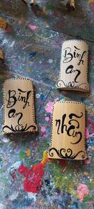 Abanico plegable artesanal de pato de Vietnam, artesanías de bambú hechas a mano - Product Image 3