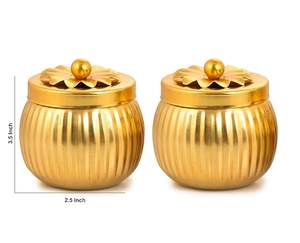 Stylish Stainless Steel Dry Fruit Container Set <b>with</b> <b>Lids</b>, Durable Rustproof <b>Storage</b> <b>Boxes</b> for Home, Party and Gifting - Product Image 5