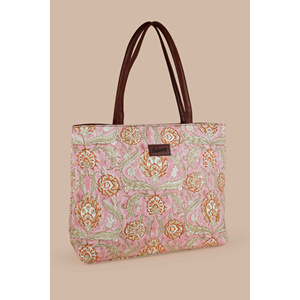 Bolsa de Mano de Lona de Algodón Estampada a Mano, Gran Capacidad, Ligera, para Uso Diario - Product Image 4