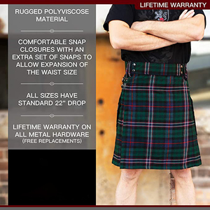 The Standard Tartan Utility Kilt,Hybrid Kilt - Multiple Tartans Available - Product Image 6