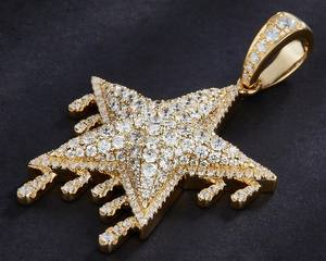 Design personnalisé personnalisé glacé Hip Hop 925 argent massif Leb Grown diamant pendentif pour hommes VVS clarté - Product Image 3