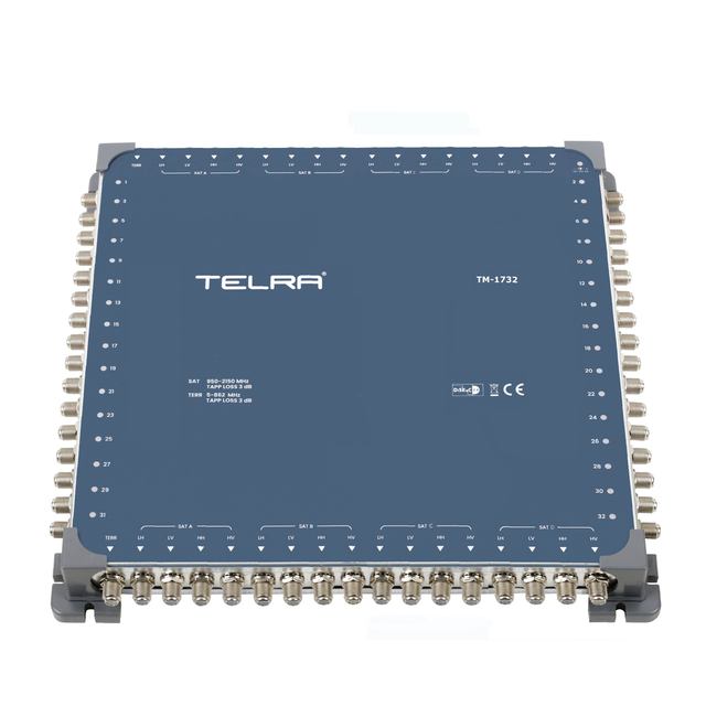 Multiswitch 17x32 Satellite Cascade Multiswitch 47-2150 Mhz Telra TM-1732