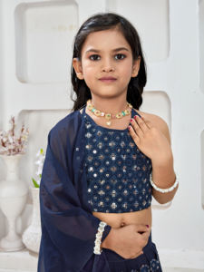 Ensemble Lehenga Choli Shoryam Fashion pour filles, longueur au sol, avec broderies miroir, tenue ethnique de créateur pour mariage et fête - Product Image 5