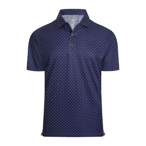 Polo de golf de qualité supérieure pour hommes, logo personnalisé, impression brodée, coupe athlétique, chemise de performance à séchage rapide - Product Image 3