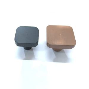 Luxury Modern Zinc Alloy Cabinet Pulls Matte <b>Black</b> Bronze Wardrobe Drawer <b>Knobs</b> Kitchen Furniture Hardware Eco-Friendly Durable - Product Image 2
