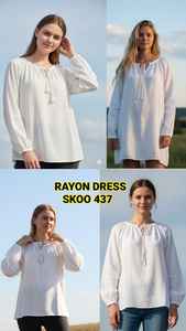 Vestido Corto Bohemio Vintage para Mujer, Cuello en V, Manga Larga, 100% Algodón, Forro 100% Algodón, Suave, Ligero, Mini, Casual - Product Image 5