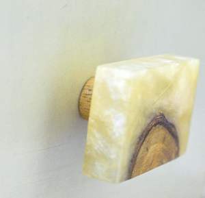 Wood Square Handmade Waterproof Premium Quality Decorative Knobs for Cabinets Kitchen Drawers & Home Decor - Product Image 4