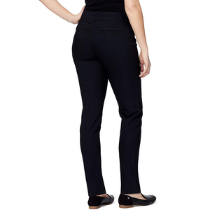 กางเกงผ้ายืดเข้ารูปเอวสูงสีดำสำหรับผู้หญิงกางเกงทำงานสำนักงานลำลองขาตรงกางเกงใส่สบาย - Product Image 6