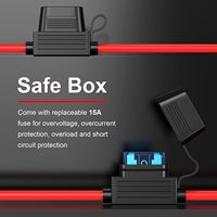 Faisceau de connecteur de port de paroi latérale de prise de courant SAE avec fusible 15A pour chargeur de batterie de générateur solaire