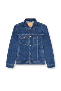 แจ็กเก็ตผ้าฝ้ายแต่งพลอยเทียมสำหรับผู้ชายเสื้อแจ็คเก็ตผ้าฝ้ายปักโลโก้แบบวินเทจ - Product Image 4