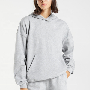 100% coton sweat à capuche personnalisé pour femmes avec poche kangourou sweat à capuche vestes de sport légères pour dames sweats à capuche d'hiver - Product Image 4