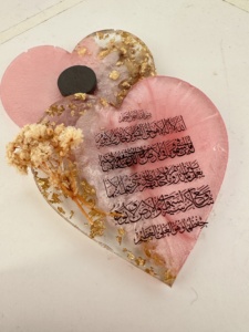 Ayatel Kursi Plastique Doré Aimant Époxy Thème Fleur Cœur Imprimé Haute Qualité Personnalisé Cadeau de Mariage et de Fête - Product Image 4