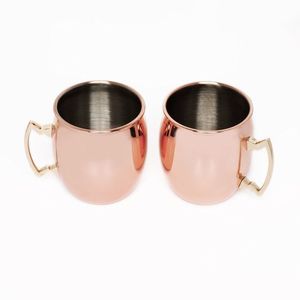 Stainless Steel <b>Large</b> Capacity Pink Moscow Mule <b>Cup</b> Beer Mug Suitable for Bar Party Club Nights - Product Image 4